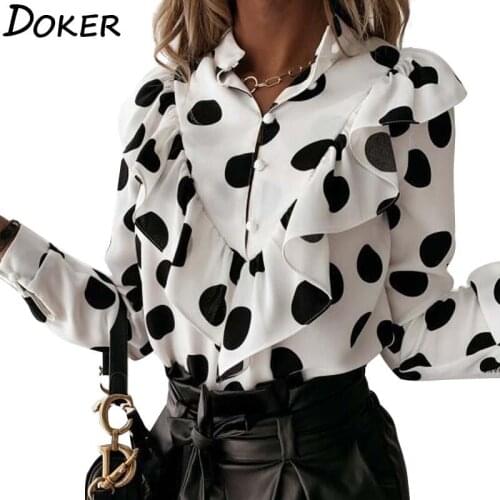 Doker Polka Dot Blouses