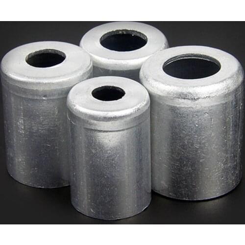 80pcs) R134a Auto a/c hose pipe joint aluminum sleeve cap,aluminum crimp ferrule for Refrigerant hose 3/8'' 1/2'' 5/8'' 3/4