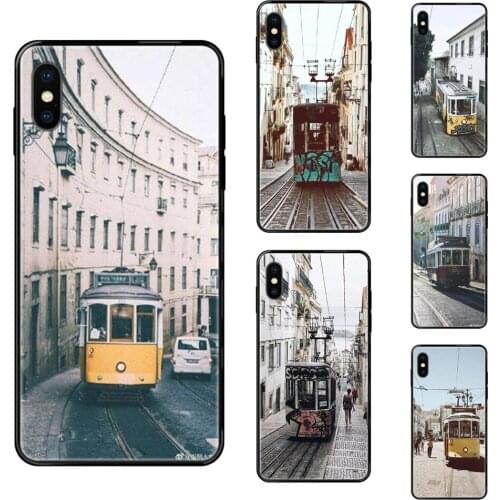Black Soft Multi Colors Half Price Lisbon Tram For Samsung Galaxy Note 4 8 9 10 20 Plus Pro Ultra J6 J7 J8 M30s M80s 2017 2018