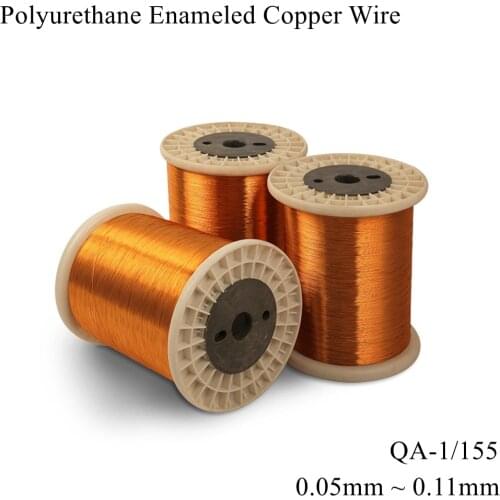 0.03mm 0.04mm 0.045mm 0.05mm 0.06mm QA-1/155 Enameled Copper Wire Machine Enamel Winding Stripping Coil Magnet Magnetic Wires