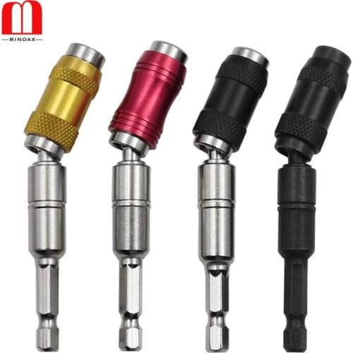 BINOAX Non Magnetic Screw Drill Tip 1/4" Quick Release Drill Screwdriver Bit Holder Drive Guide Drill Bit Extensions
