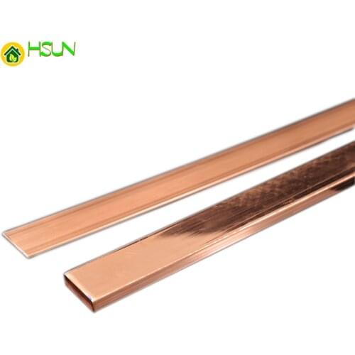 Copper Strip Flat Square Red T2 Copper Strip Conductive Grounded Copper Strip Purple Copper Bus Strip Tin Plated Copper Strip