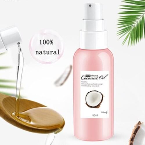 Multiple Uses Pure Coconut Essential Oil 100% Natural Massage Spa Relax Cold Pressed Moisturiser Hair Conditioner Makeup Remover
