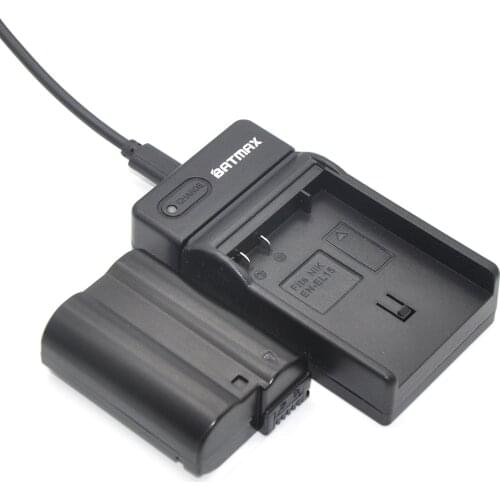 2Pcs EN-EL15 digital batteries EN EL15 ENEL15 Camera Battery pack&LED Charger for Nikon D600 D800 D800E D7000 D7100 V1 MH-25