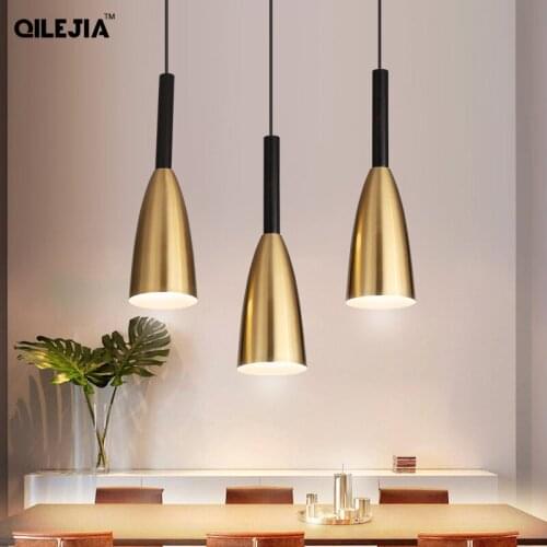 Nordic Luxury Gold Modern LED Pendant Lights For Dining Room Parlor Indoor Lighting Fixture New Design Decoration Hanging Lamps