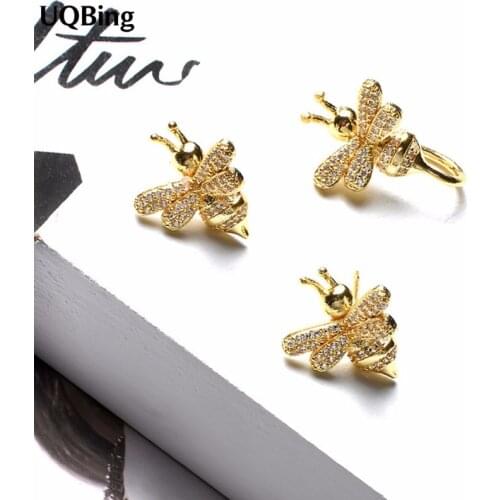 New Style Fashion Asymmetry Bees Stud Earrings For Women Jewelry Pendientes Brincos Fashion Jewelry