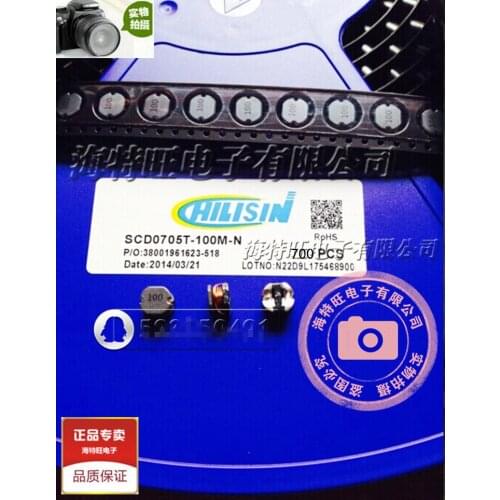 Original new 100% open-wire power inductor SCD0705T-100M-N CD75 7x7x5 10uH 2.3A