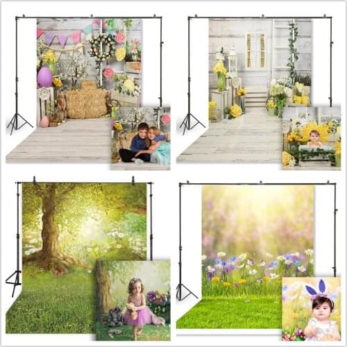 Easter Photography Backdrop Spring Bunny Eggs Child Newborns Baby Birthday Photo Background Studio Customized Photocall Props