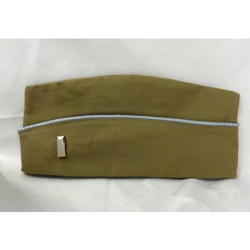 WW2 US ARMY KHAKI GARRISON CAP HAT & ARMY FIRST LIEUTENANT OFFICER RANK INSIGNIA SOLDIER MILITARY REENACTMENTS EQUIPMENT 5605101