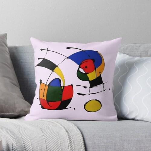 Pillowslip In The Style of Joan Miro Throw Pillow 100% Cotton Decor Pillow Case Home Cushion Cover 45*45cm