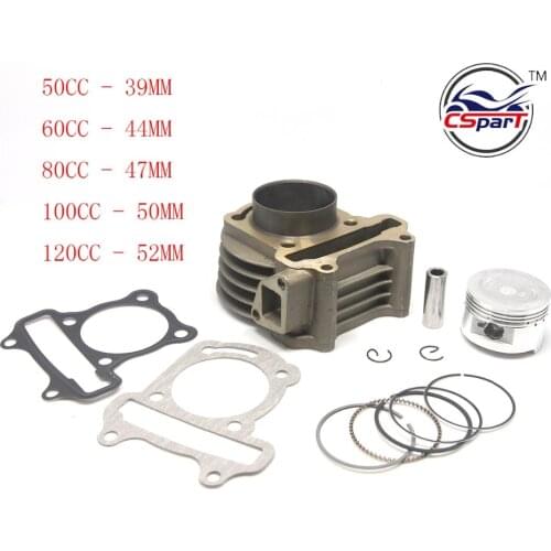 GY6 50CC 60CC 80CC 100CC 120CC 39MM 44MM 47MM 50MM 52MM Cylinder Piston Ring Gasket Kit Taotao Keeway Scooter Parts