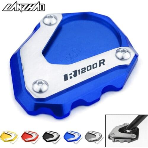R1200R Motorcycle Side Stand Enlarger Parking Kickstand Enlarge Plate CNC Accessories for BMW R1200 R1200R 2006 - 2012 2013 2014