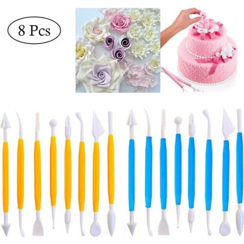 Cake Fondant Pastry Carving Cutter Sugar Craft DIY Decorating Tools Handmade Clay Modelling Plastic Kitchen Baking Accessorioes
