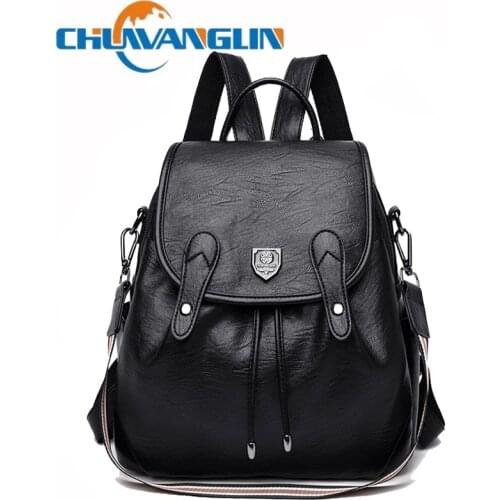 Chuwanglin New Genuine Leather women backpack travel bags practical Daily backpack school bags for teenage girls mochila H102102