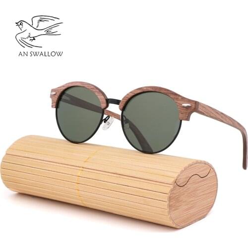 Classic Sunglasses Mens Retro Wooden Frame Glasses Frame Fashion Simple Polarized Sunglasses Men And Women Travel Sunglasses