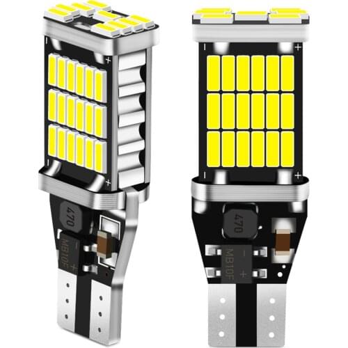 2Pcs T15 W16W T16 LED Canbus Bulbs No Error Car Reverse Backup Light For Kia Rio 2 3 K2 K3 Armrest Optima Ceed Sorento Cerato