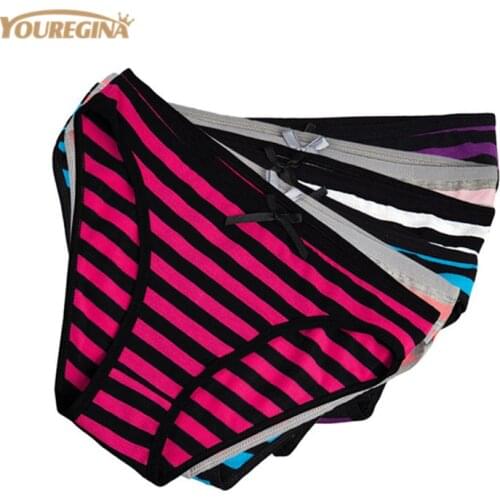 Woman Underwear Cotton Sexy Lace Everyday Style Panties Briefs Ladies Knickers Intimates for Women M-XXL 6 pcs/lot