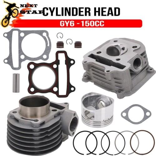 Universal 4-Valve / 4V Big Bore High Performance Cylinder Block Kit Scooter Moped For GY6 125CC 150cc Engines