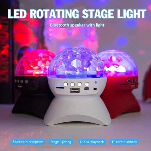 USB Mini Laser Light Music Stage Light Wireless bluetooth Speaker Light Controller LED Crystal Magic Ball Effect DJ Club Disco