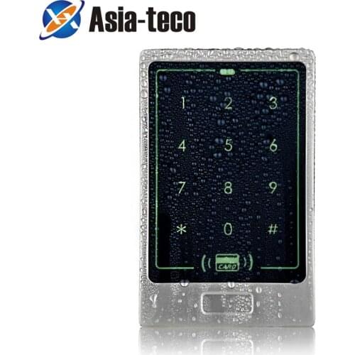 Waterproof Metal Rfid Access Control Keypad 8000 Users 125KHz Card Reader Keypad Key Fobs Door Access Control