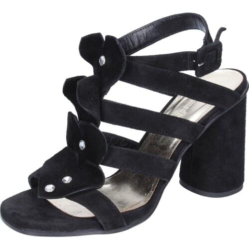 SERGIO CIMADAMORE women sandals black suede