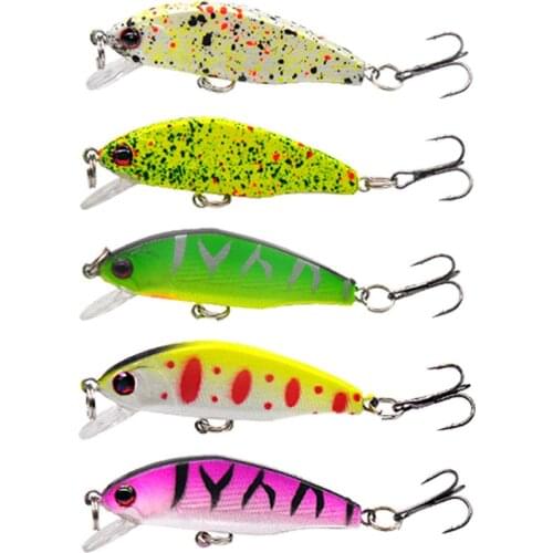1Pcs Minnow Fishing Lures Wobblers 5cm 3.5g Iscas Artificial Plastic Hard Bait 3D Eyes Sinking Crankbait Bass Fishing Tackle