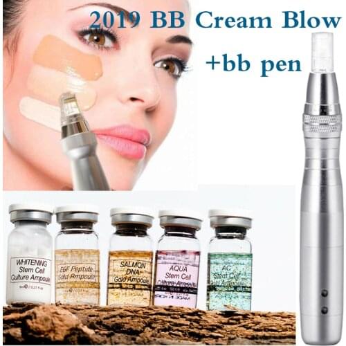12pcs/box 8ml BB Cream Glow Ampoule bb stayving Starter kit BB Cream machine with Add Foundation Niacinamide skin Brightening