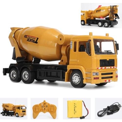 2.4G 10ch 1:24 Engineering RC Car Remote Control Cement Mixer Truck Vehicle Toys