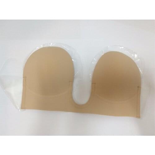 2018 Sexy Push New Up Bras Women Wedding Party Dress Bra Deep V Invisible Chest Stickers Strapless Bra Invisible Bra