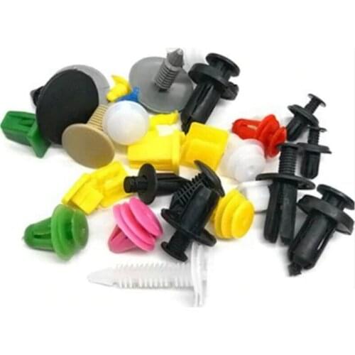 50/100/200pcs/set Universal Mixed Auto Car Various Plastic Rivet Fastener Push Pin Bumper Panel Car Accessories