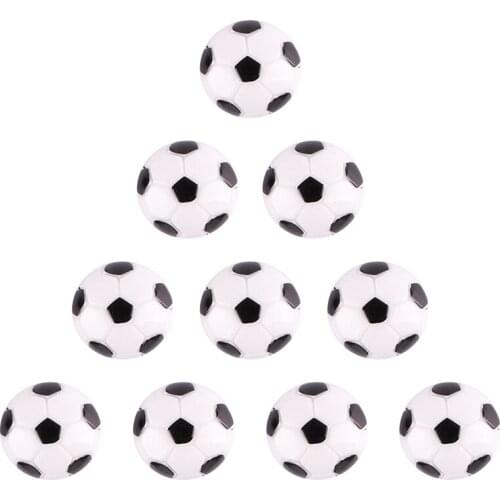 50pcs 3D Sports Soccer Ball Flatback Resin Scrapbooking Hair Bow Center Crafts Embellishment Flatback Charms Cabachons