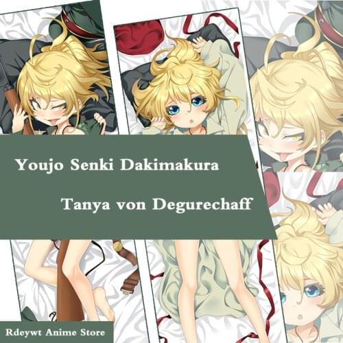 Anime Youjo Senki Tanya von Degurechaff Dakimakura Hugging Body Pillowcase Saga of Tanya the Evil Pillow Cover Case