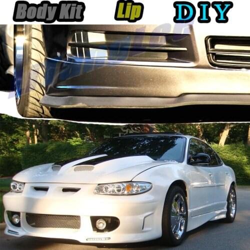 Car Bumper Lip Front Spoiler Skirt Deflector For Pontiac Grand Prix Tune Car Modified Body Kit VIP Hella Flush Lips