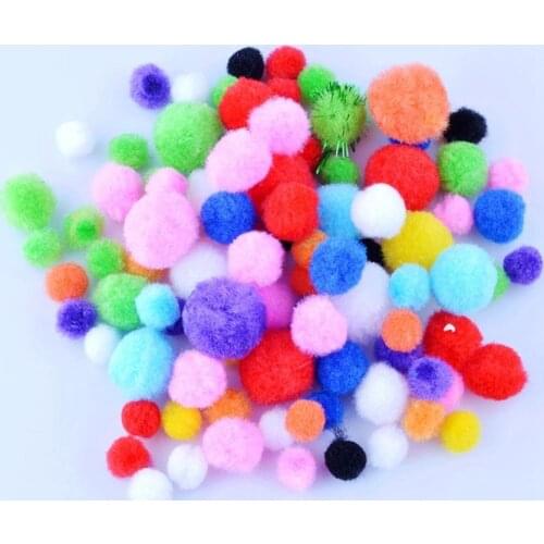 Free shipping-300pcs Multicolour DIY Decoration Ball 8-20mm Fur Ball Pompon Home Decor Decorative Flowers Crafts K01306/A