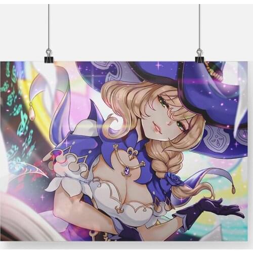 Lisa Genshine Impact Decoration Prints Canvas Home Decor Dorm Living Room Bedroom Poster Painting Wall Art