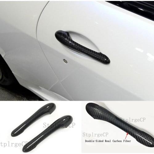 For Maserati GranCabrio Coupe 2 Door 2008 - 2015 Carbon fiber door handle glove door handle decoration sticker
