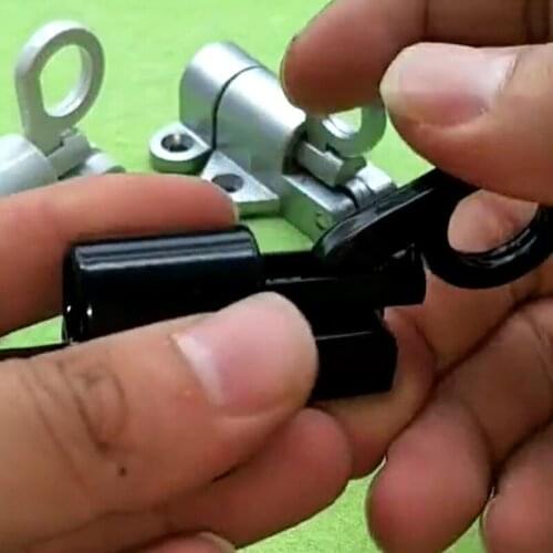 Aluminum Alloy Door Latch Lock Window Gate Security Pull Ring Spring Bounce Home