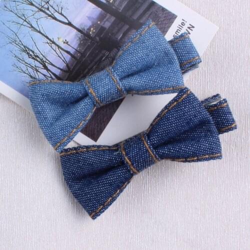Denim Bow Brazilian style Kids Baby Hair Clip Pin Bows Hairpin Fashion Accessories For Girl Children Hairclip Barrette Headdress