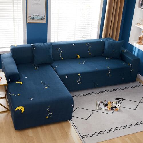 String Printed Sofa Covers for Living Room Elastic Stretch Slipcover Sectional Corner Sofa Covers 1/2/3/4-seater 2021 Top F8491