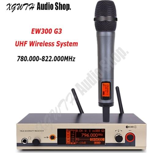 EW 335G3 300G3 SKM300 UHF Wireless Microphone System with Profession Cordless Handheld Karaoke Dynamic Cardioid Mic Transmitter