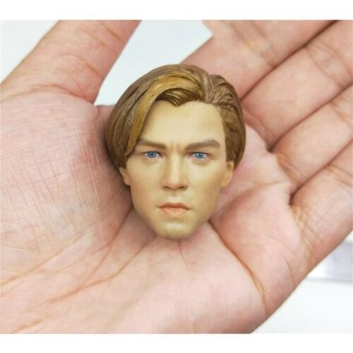 In Stock For Sale 1/6th Male Head Sculpture Of Jack Little Plum Leonardo Model For Usual 12inch Body Doll Accessories