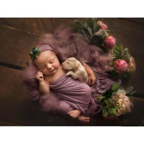 Full Square Stone Cute baby and pet dog photo 5D DIY Diamond Painting Embroidery Mosaic Picture Of Rhinestone Decoration home