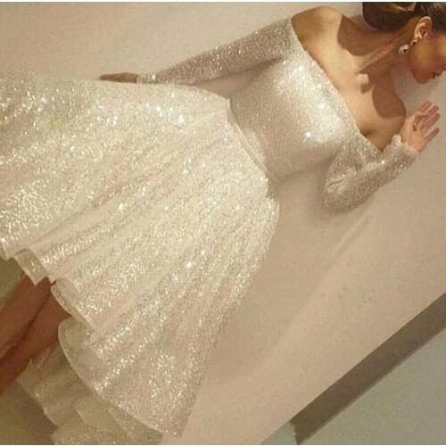 Kejiadian V-neck Women Dresses