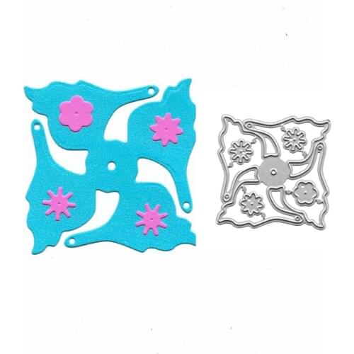 Windmill Slimline Dies Scrapbooking Embossing Folder for Card Making Craft Metal Cutting Dies Photo Alum Handmade Die Cut