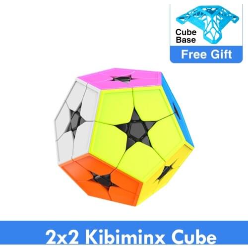 MoYu Cubing Classroom Meilong 2x2 KIBIMINX Stickerless Magic Cube 12 Sides Dodecahedron 2x2x2 Professional Educational Toys