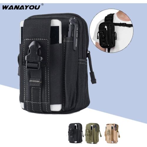 Mens Tactical Military Bag,Waterproof 5.7 inch Phone Pouch,Outdoor Hiking Millitary Arm Bag,800D Waist Belt Bag for Climbing