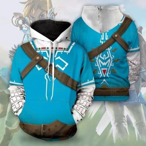 New Hoodie Jacket Cosplay Costume Men Women Sweatshirt Hoodies Gym School Uniforms Blue Tops