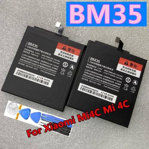 NEW Original BM35 BN20 Battery For Xiaomi Mi4C Mi 4C M4C / 5C Mi5C M5C Mobile Phone Batteries