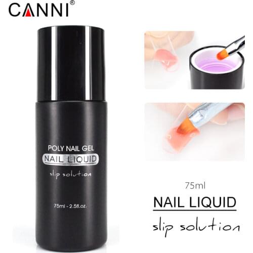 High quality CANNI No burning soak off led clear builder extend slip solution liquild 10 colors nail crystal nail gel