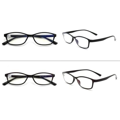 2 Pack Anti Blue Lightweight black fashion Computer square Reading Glasses 1.0 1.5 2.0 2.5 3.0 Mens Womens readers